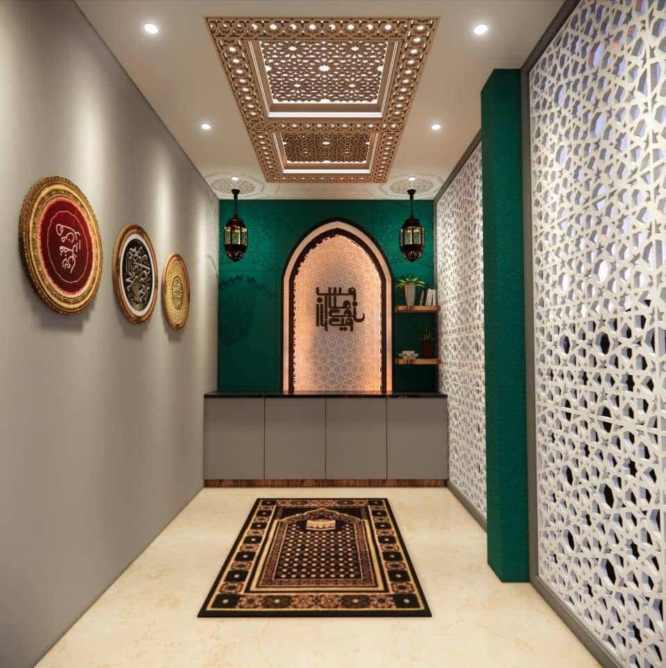 Contemporary-Islamic-Musalla-Room-design-in-nagercoil